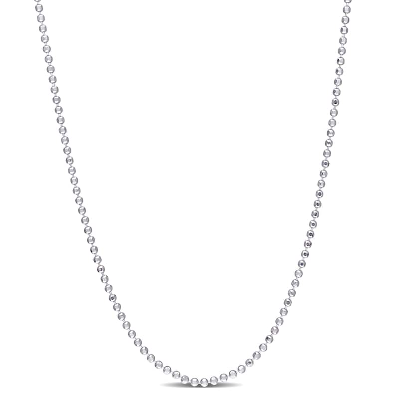Miadora Sterling Silver Ball Chain Necklace