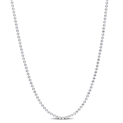 Miadora Sterling Silver Ball Chain Necklace