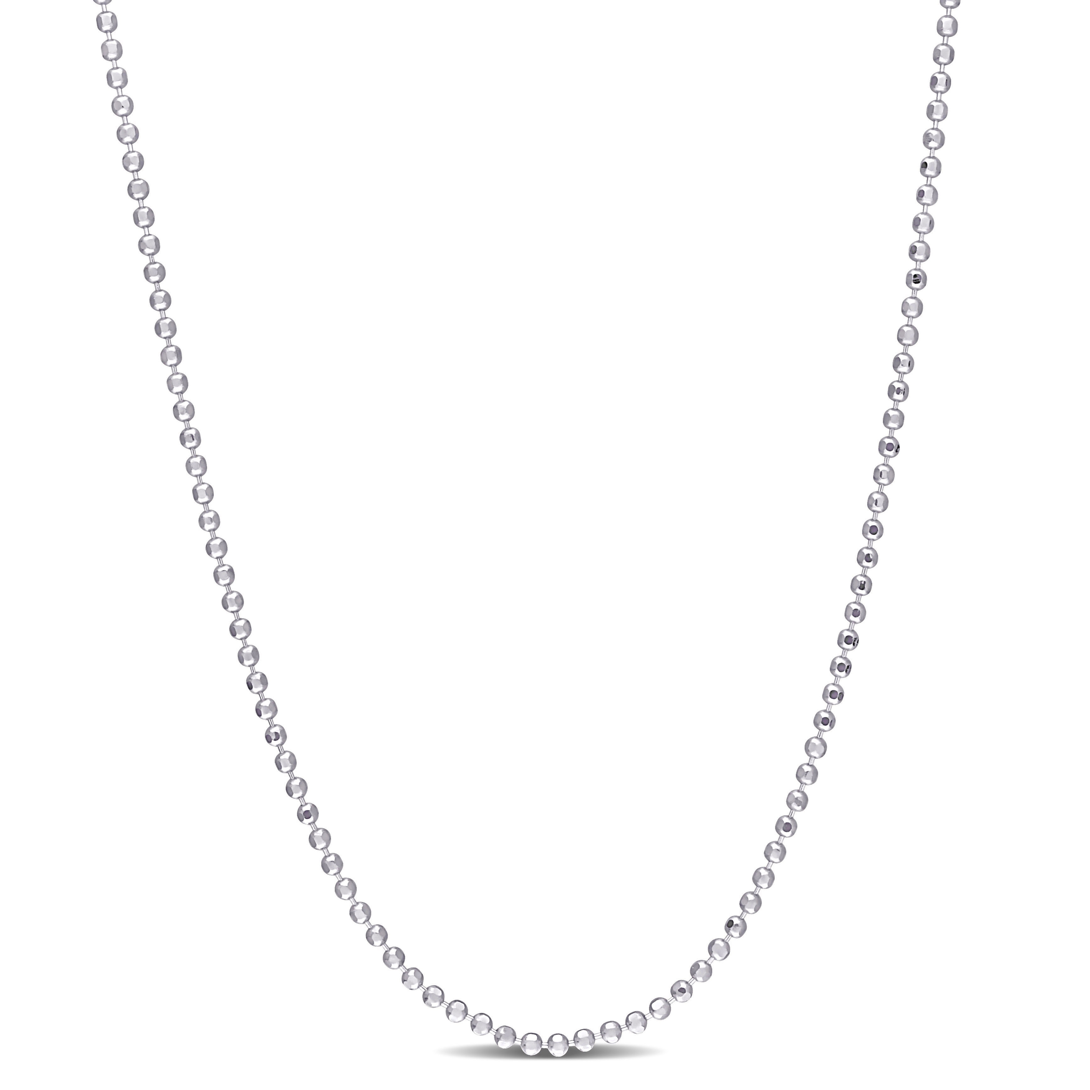 Miadora Sterling Silver Ball Chain Necklace