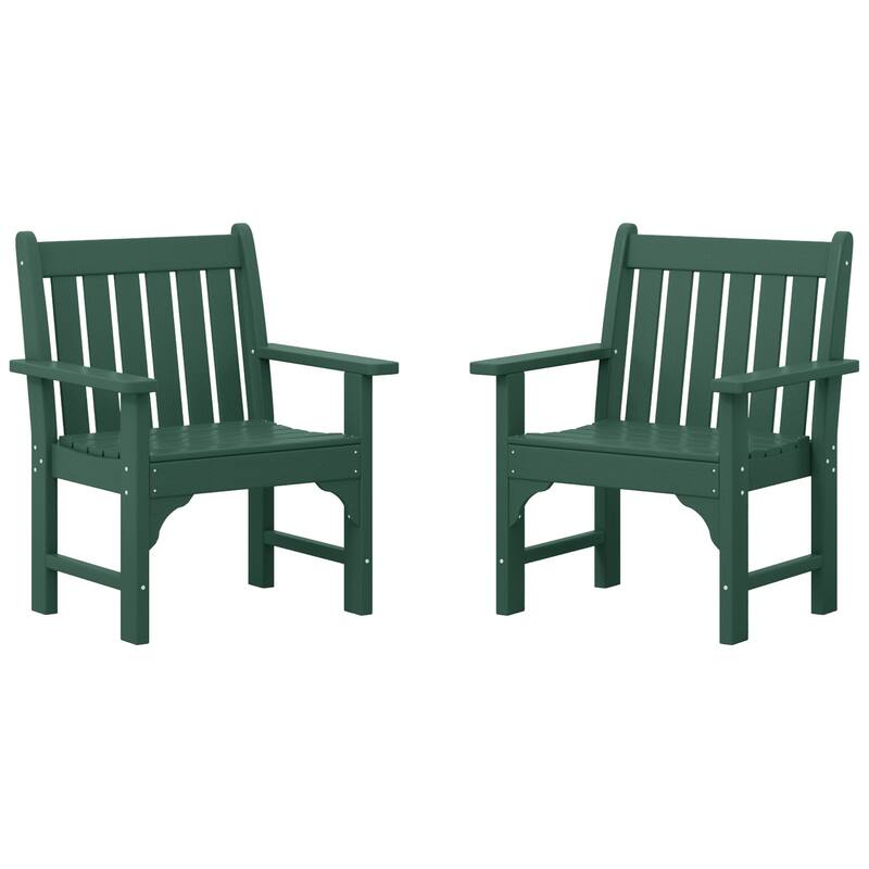 Laguna Poly Garden Arm Chair (Set of 2) - Dark Green