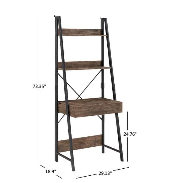 Argis 1Drawer Ladder Desk with USB Charging Station by iNSPIRE Q