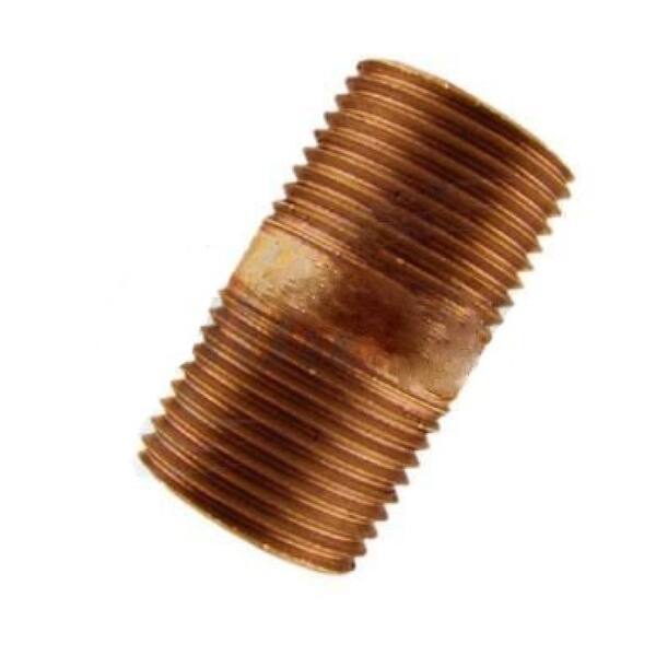 1 in. x 2 in. Round Bronze Nipple in Modern Style Bed Bath & Beyond