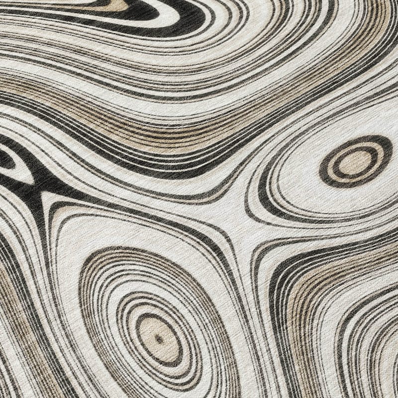 HomeRoots Geometric Transitional Rectangle Outdoor Rug