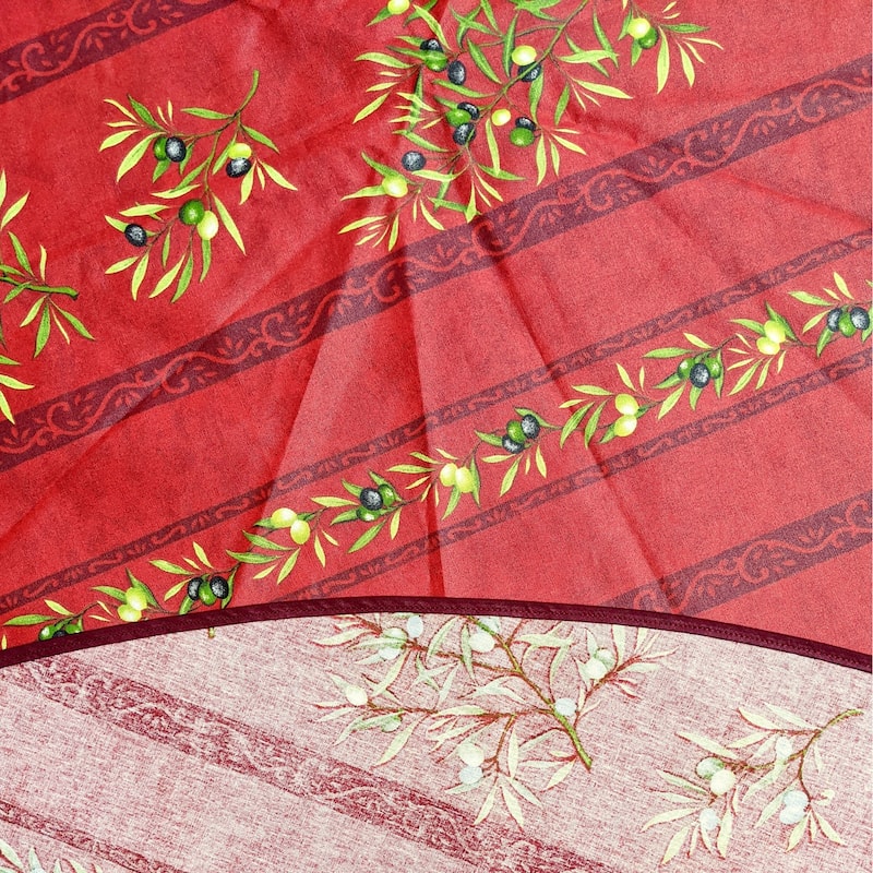 Wipeable Spill Resistant Provencal Cotton Cannes Collection Tablecloth