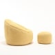 preview thumbnail 46 of 101, Microfiber High-Density Foam Bean Bag Lounge Chairs with Removable Footrest