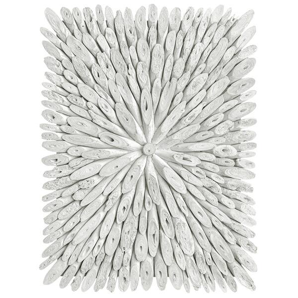 slide 2 of 5, Uttermost 04342 Bahama 30" Tall Plywood and Wood Abstract Sculpture White