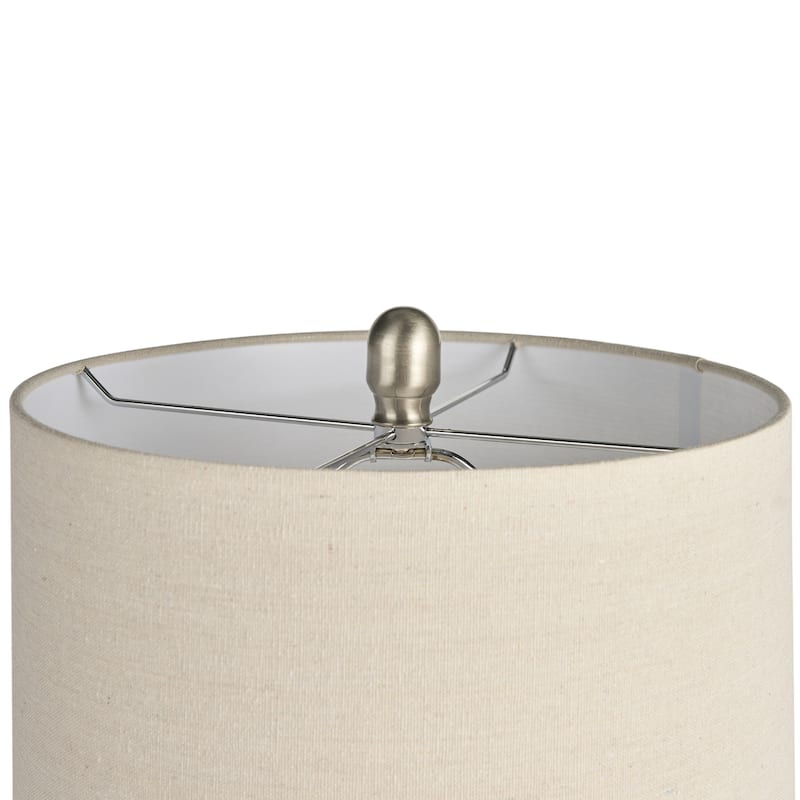 Nourison 22" Minimalist Ceramic Table Lamp with Linen Drum Shade