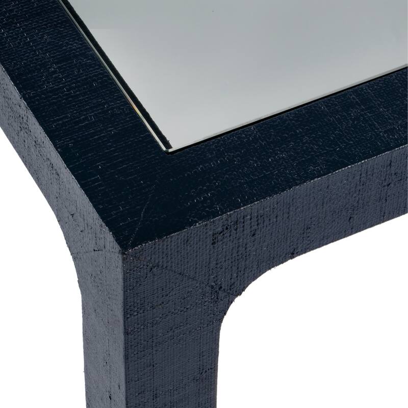 Chatham Glass and Raffia Square 36" Coffee Table