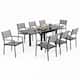 Option Black Table & Grey Chair - Set of 9