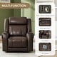 preview thumbnail 25 of 51, Leo Dual Motor Genuine Leather Power Recliner With Power Headrest