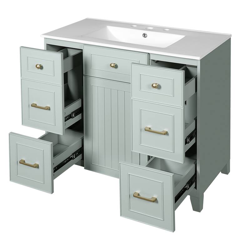 36 Inch Single Sink Bathroom Vanity Bathroom Storage Cabinet - 36 Inch