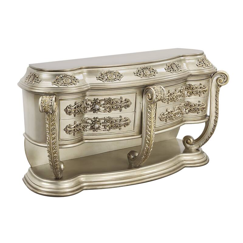 Davies Champagne and Gold 4-Drawer Dresser