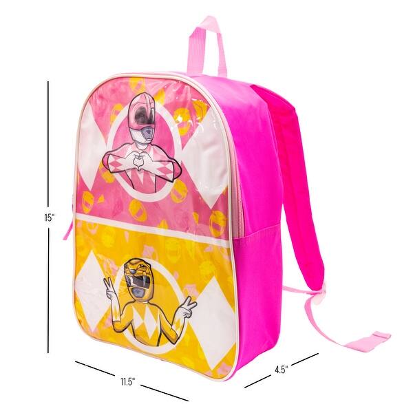 dimension image slide 4 of 26, Girls 15" Backpack with Padded Straps & Zip Compartment - Ideal Toddler Bookbag for School & Travel
