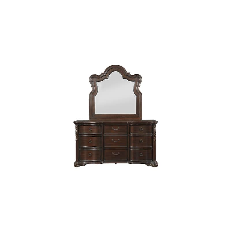 Helmer 6 Piece Highlands Cherry Traditional Panel Bedroom Set