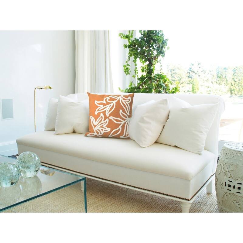 Liora Manne Visions I Windsor Indoor/Outdoor Pillow Orange 20" Square