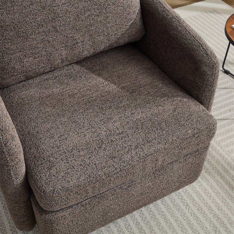 31.5"W Swivel Accent Chair and Comfy Round Accent Single Sofa Chair