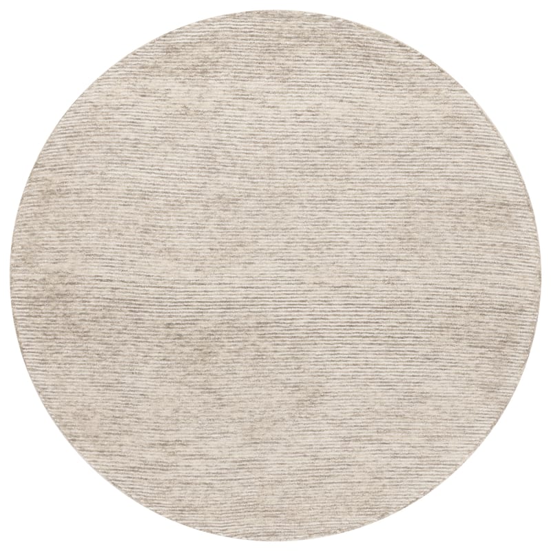 SAFAVIEH Handmade Ebony Sora Wool Rug - 6' Round - Green/Ivory