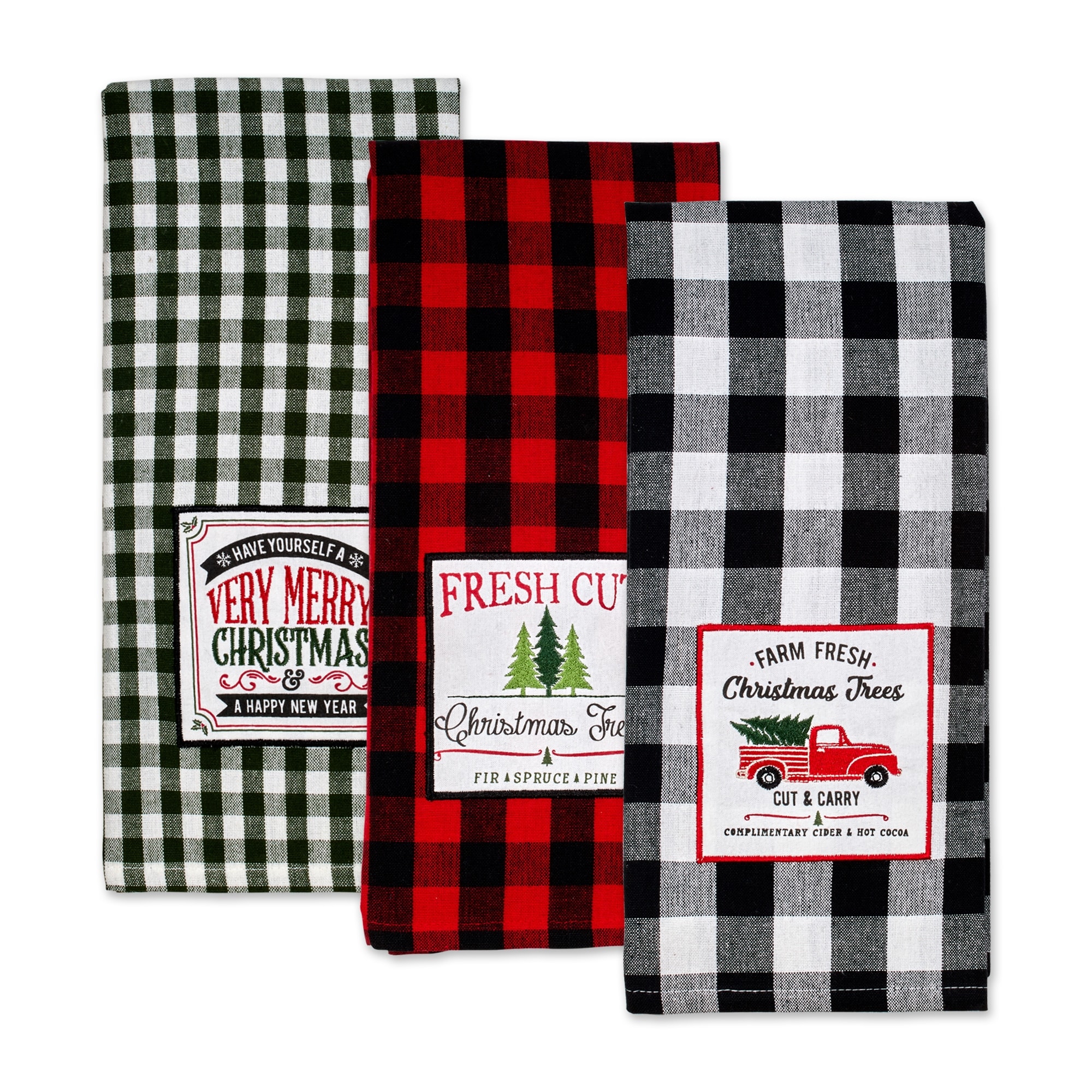 2-Pack Sloppy Chef Red Truck Kitchen Towels - Arkwright Home