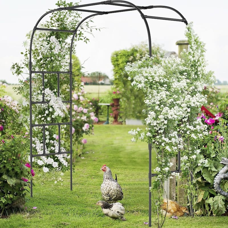 Garden Arch Trellis for Climbing Plants, Large Arch Arbor Trellis