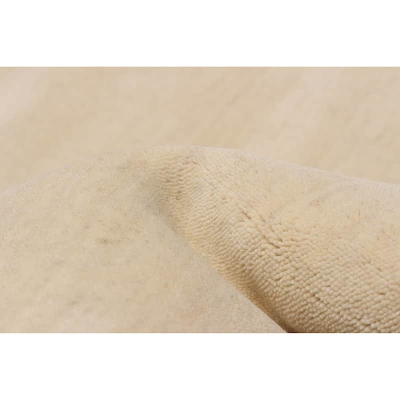 Kashkuli Gabbeh Cream Rug 4'11" x 4'11" - 4'11 x 4'11