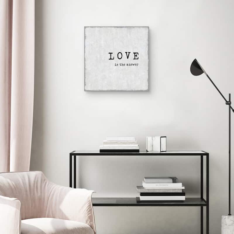 Love is the Answer by Jamie MacDowell Canvas Art Print