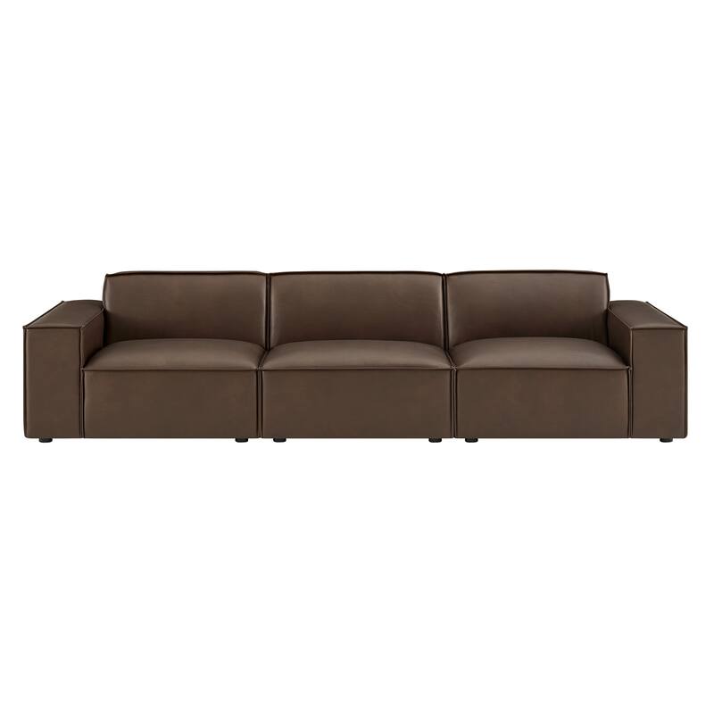 Restore 3-Piece Vegan Leather Modular Sofa Set