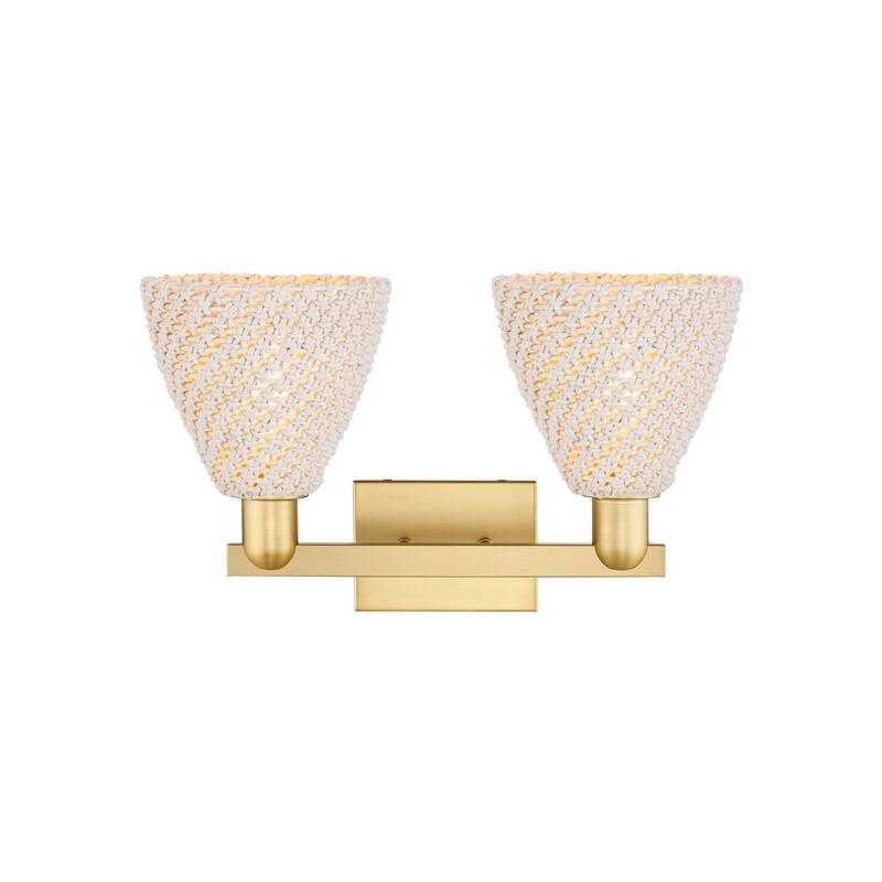 Innovations Lighting Downtown Urban - Natural Ballston Dome - 2 Light 16" Bath Vanity Light
