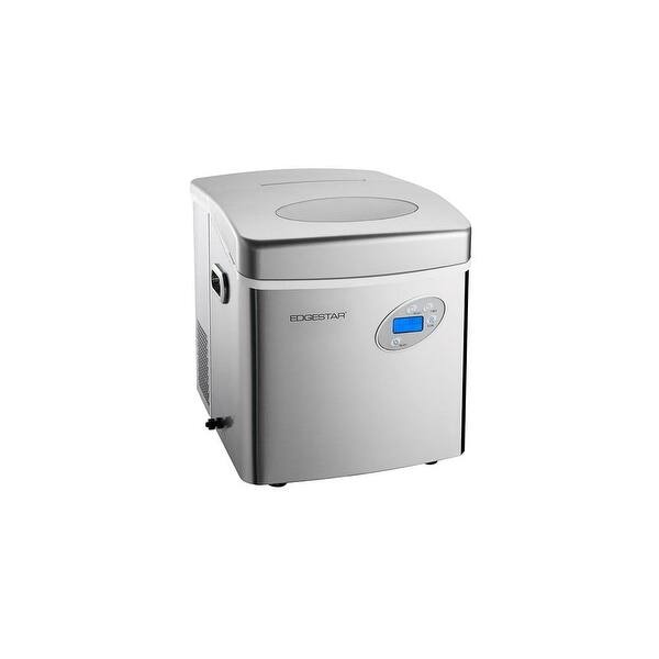 Shop Edgestar Ip250 17 Wide 2 6 Lbs Capacity Portable Ice Maker With 48 Stainless Steel Overstock 14270327