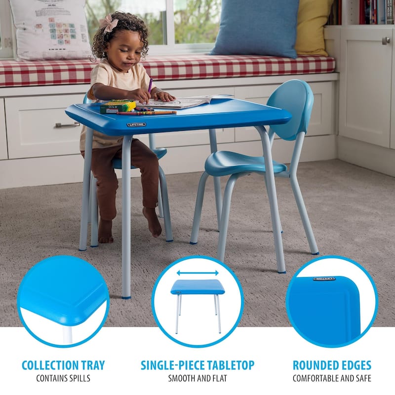 Lifetime Residential Three-Piece Kid's Table and Chairs Set
