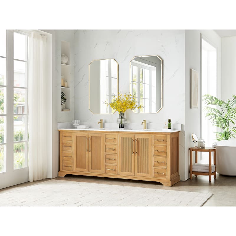 Tokyo Bath Vanity with Quartz Stone Top without Mirror