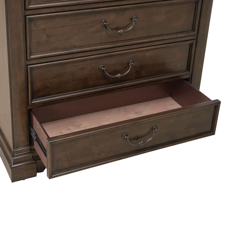 Arden Road Satin Cherry Poplar Dresser for Bedroom Storage - 6, 8, or 10 Drawers