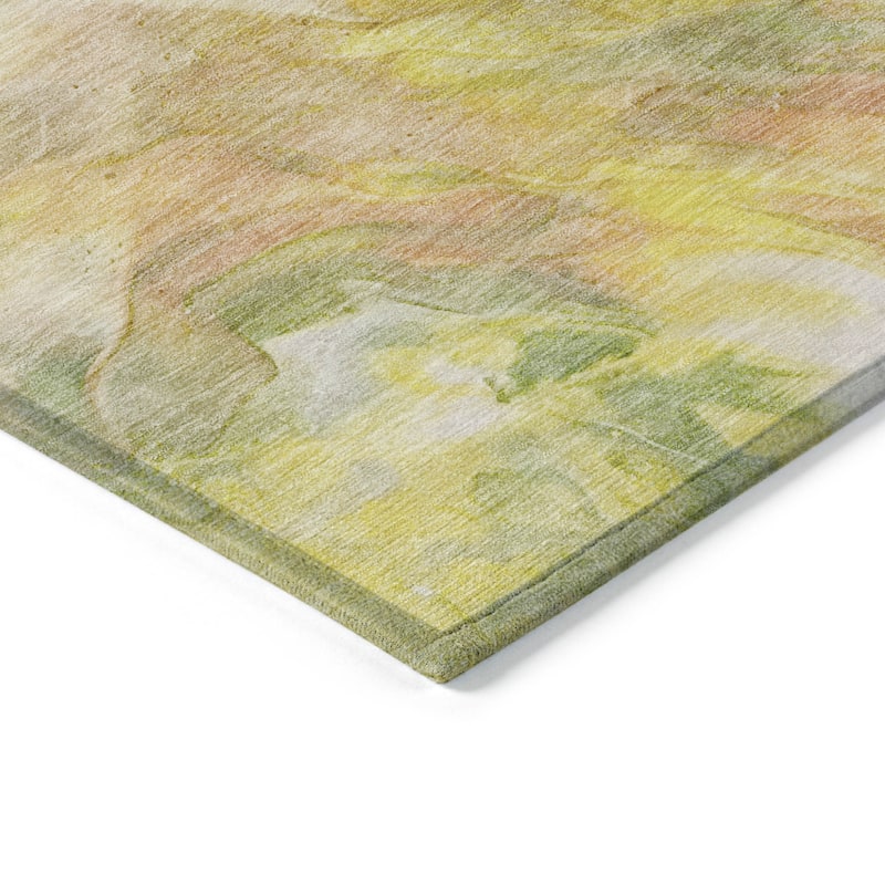 HomeRoots Abstract Transitional Rectangle Outdoor Rug