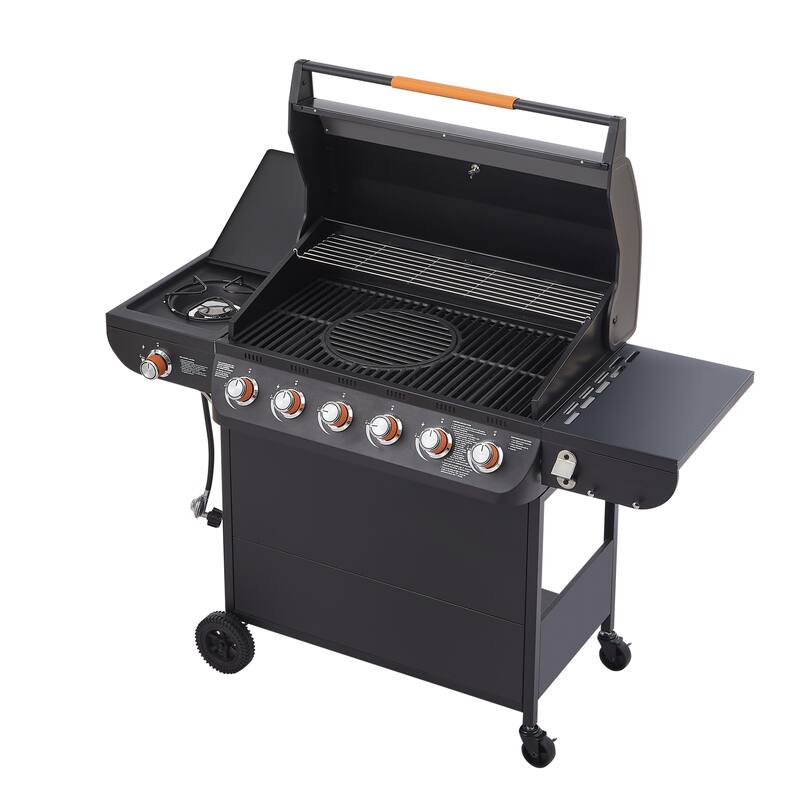 GDF Studio - Ironcrest Pro Outdoor Propane Gas Grill with Side Burner