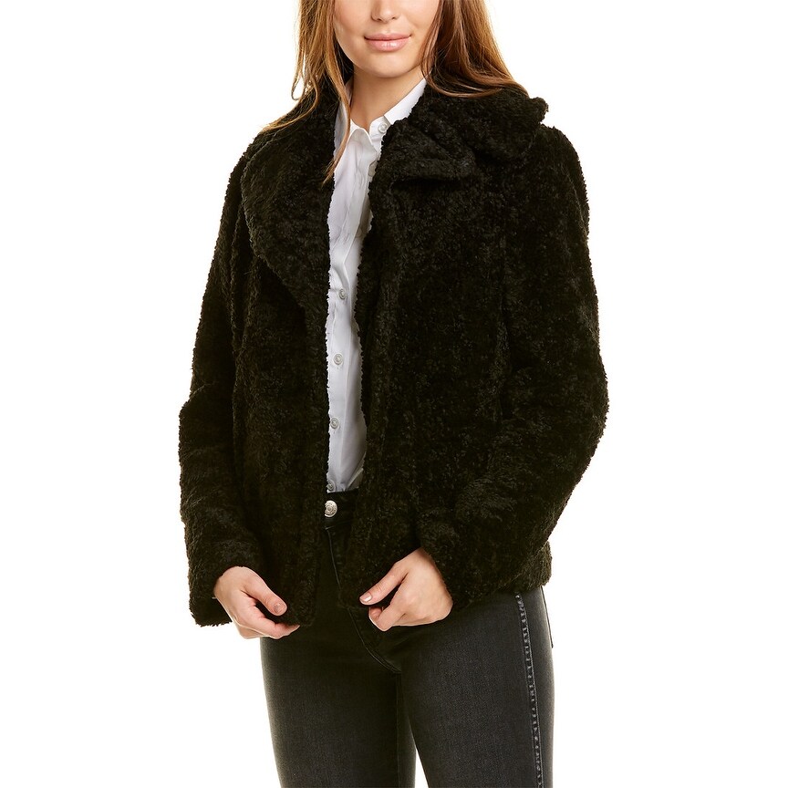 kensie faux shearling coat