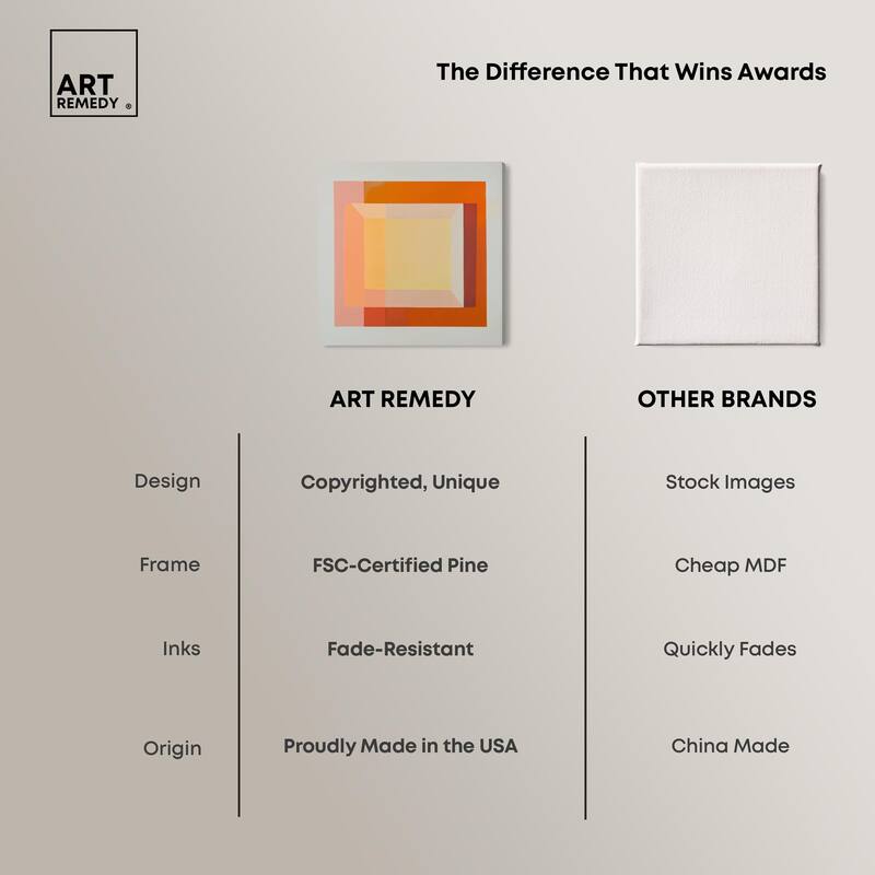 Minimal Color Blocks II Canvas by Art Remedy, Gallery Wrapped