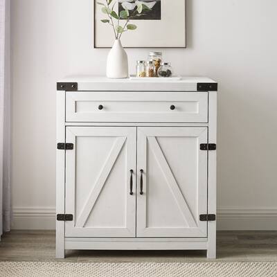 Middlebrook 30-inch Rustic Barn Door Accent Cabinet