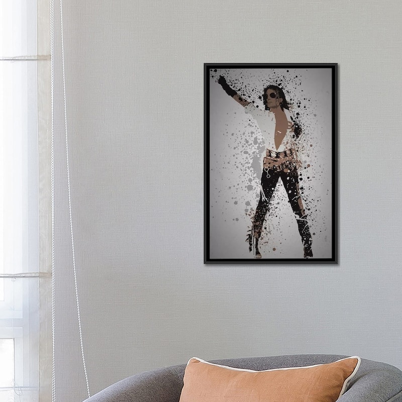 iCanvas "Michael Jackson" by TM Creative Design Framed Canvas Print