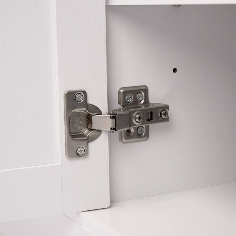 63" Farmhouse Sideboard Buffet Cabinet with 4 Doors and 3 Drawers