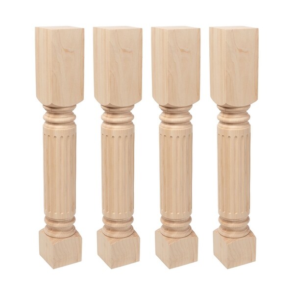 Shop 35-1/4" x 5" x 5" Unfinished Maple Fluted Kitchen ...