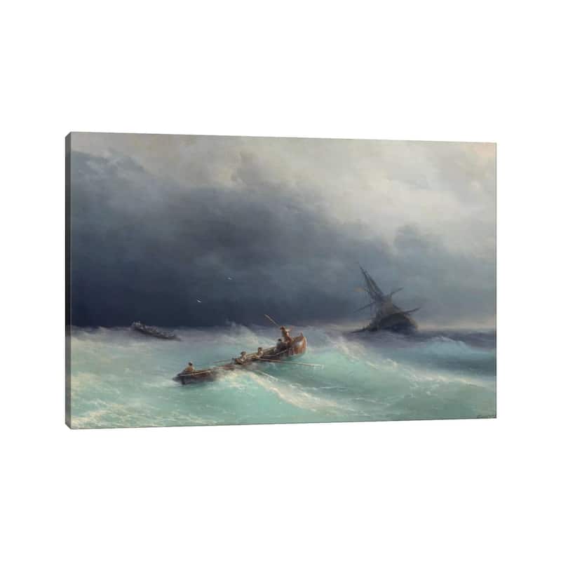 iCanvas "Storm at Sea" by Ivan Aivazovsky Canvas Print