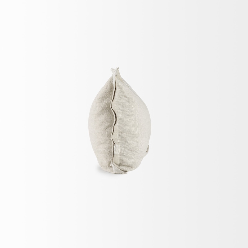 Cream Bordered Pillow Cover