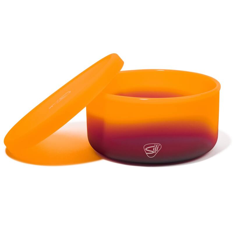 Silipint Silicone 30oz Lidded Bowls 2 Pack Sun Storm Unbreakable