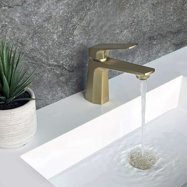 slide 2 of 37, STYLISH Single Handle Single Hole Bathroom Faucet Lead Free - Faucet Height: 5 7/8" Spout Height: 4 1/16"
