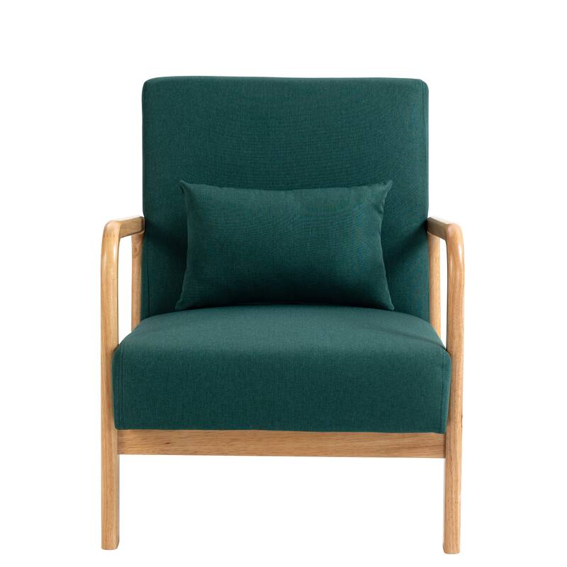 Upholstered Armchair Leisure Chair Accent Chairs Set of 2 with Pillow