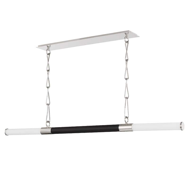 Hudson Valley Lighting Huntington 2 Light 60" Wide LED Linear - Polished Nickel / Black