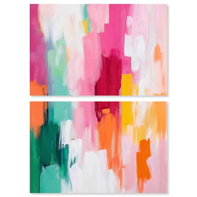 Playful Palette III Canvas Set of 2 by Art Remedy, Gallery Wrapped