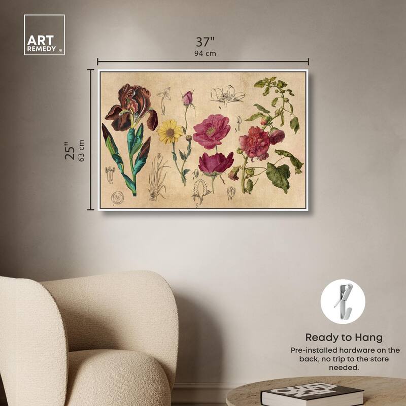 Blossoming Florals Canvas by Art Remedy