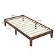preview thumbnail 17 of 26, Basic Bed Frame Twin Wooden Bed