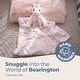 preview thumbnail 3 of 4, Bearington Baby Cuddle Me Dreamer Pink Unicorn Large Security Blanket 28.5" x 28.5"