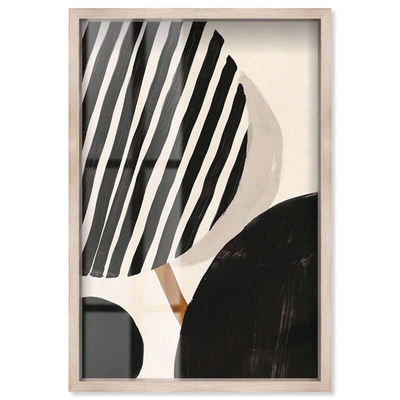 Linear Contempo Shadowbox by Art Remedy - Natural - 36" x 54"